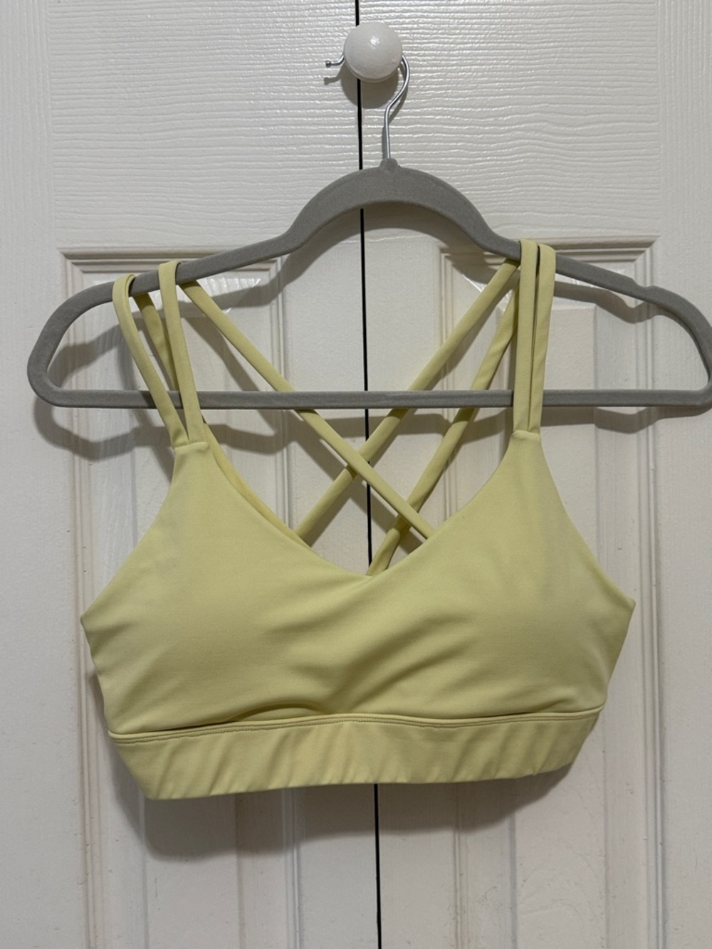 Cleo Harper Light Yellow Sports Bralette Medium